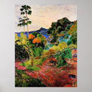 Póster Gauguin - Paisaje de Martinica