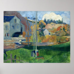 Póster Gauguin - Paisaje En Bretaña, David Mill 1894