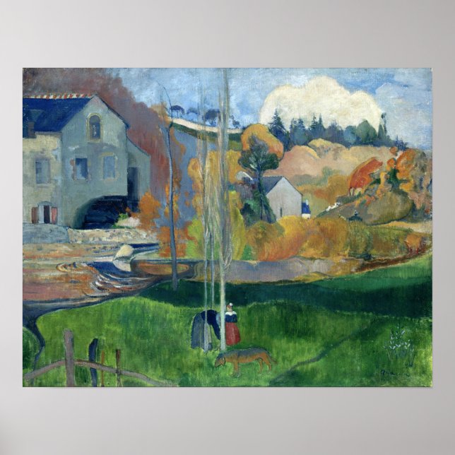 Póster Gauguin - Paisaje En Bretaña, David Mill 1894 (Frente)