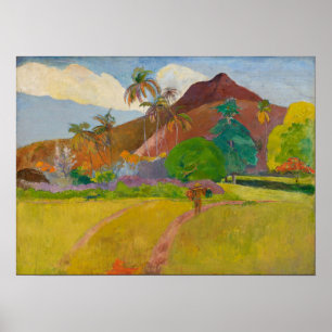 Póster Gauguin - Paisaje Tahitiano 1891