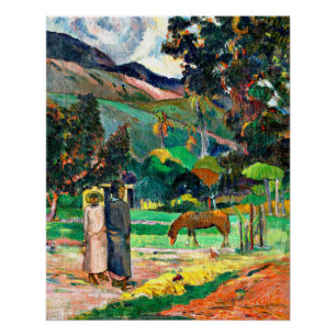 Póster Gauguin - Paisaje Tahitiano, 1892