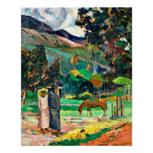 Póster Gauguin - Paisaje Tahitiano, 1892