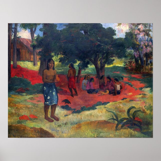 Póster Gauguin - Parau Parau (Palabras susurradas) 1892 (Frente)