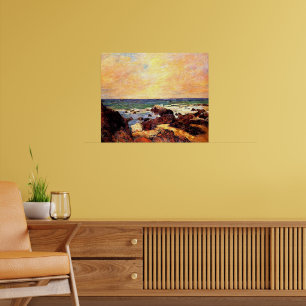 Póster Gauguin - Rocas y Mar,