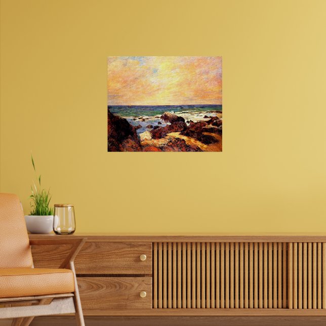 Póster Gauguin - Rocas y Mar, (Salón 2)
