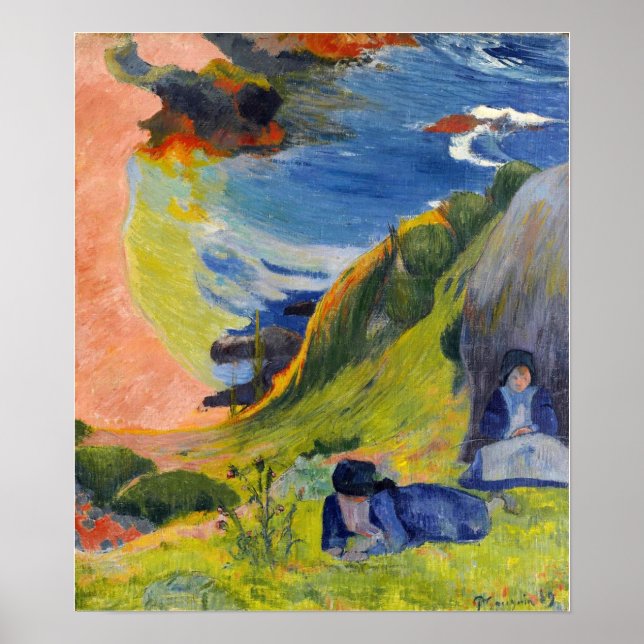 Póster Gauguin - Sobre El Mar 1889 (Frente)