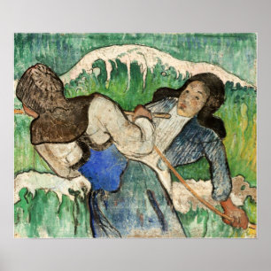 Póster Gauguin - The Seaweed Gatherers 1888