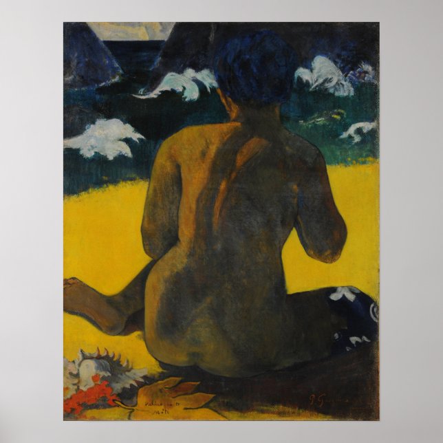 Póster Gauguin - Vahine No Te Miti (Mujer A Orillas Del M (Frente)