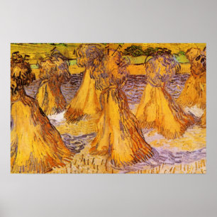 Póster Gavillas de trigo por Vincent van Gogh