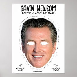 Póster Gavin Newsom Costume Máscara