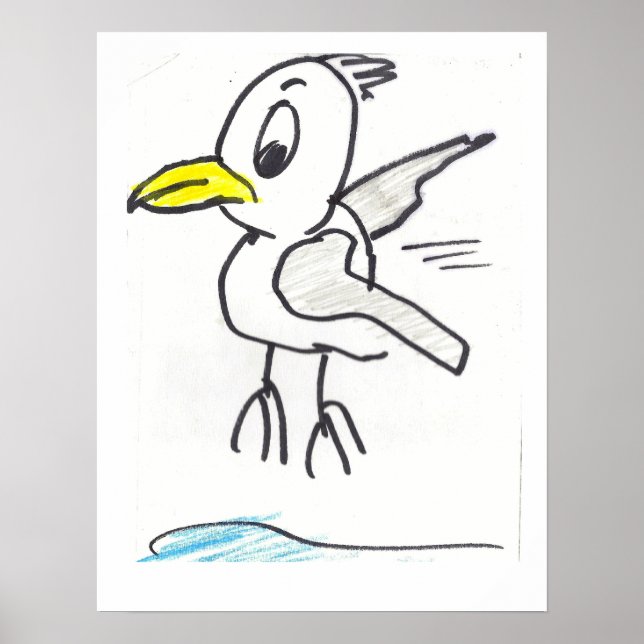Póster gaviota (Frente)