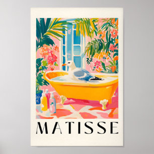 Póster Gaviota En La Bañera, Funny Bathroom Wall Art, Bir