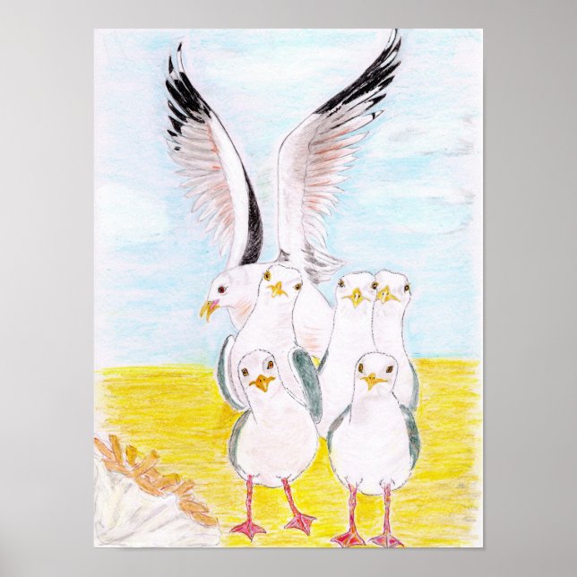 Póster Gaviotas descaradas  (Frente)