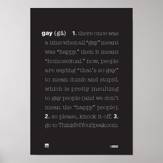 Póster Gay (Frente)