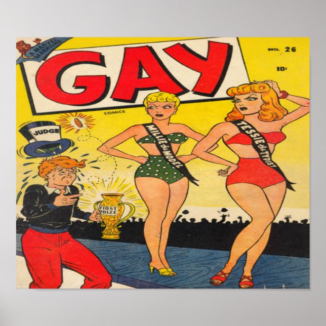 Póster Gay Comics - Comic Book Poster (Frente)