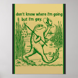 Póster gay frog