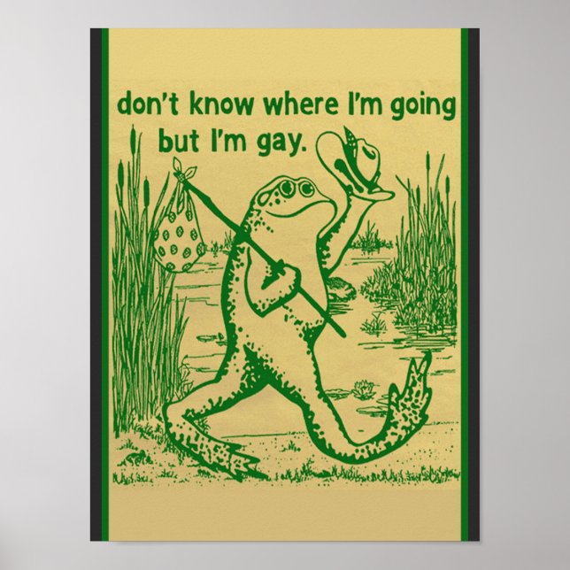 Póster gay frog (Frente)