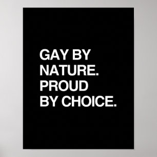 PÓSTER GAY POR LA NATURALEZA. ORGULLOSO POR LA OPCIÓN