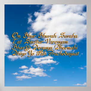 Póster Gayatri mantra