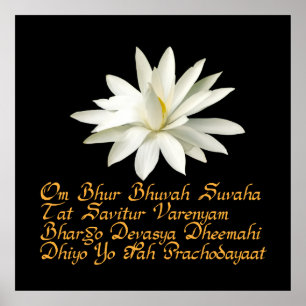 Póster Gayatri mantra