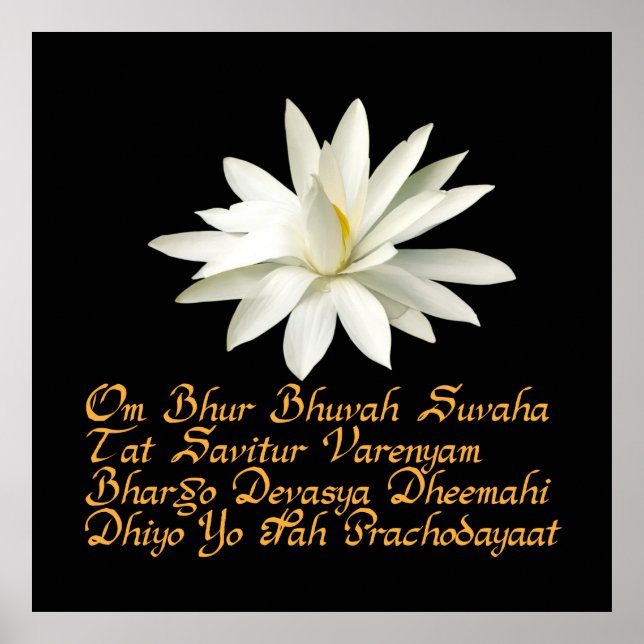 Póster Gayatri mantra (Frente)