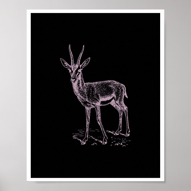 Póster Gazelle Deer (Frente)