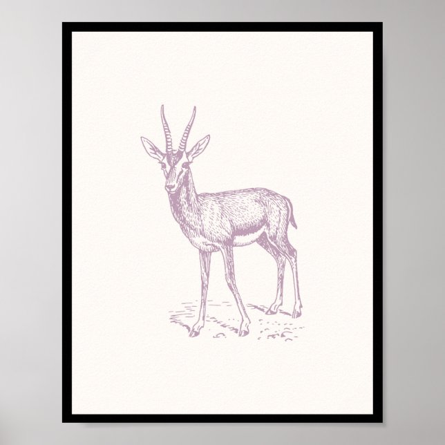 Póster Gazelle Deer (Frente)