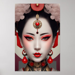 Póster Gazing Geisha