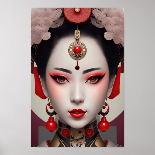 Póster Gazing Geisha (Frente)