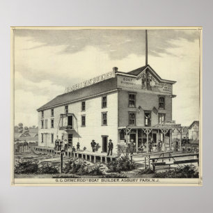 Póster GC Ormerod, the Boat Builder, Asbury Park, NJ