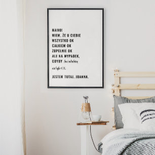 Póster Gdyby Nie Było OK Jestem Tutaj Custamisable polaco