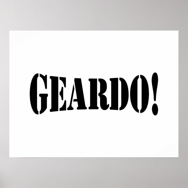 PÓSTER ¡GEARDO! (Frente)