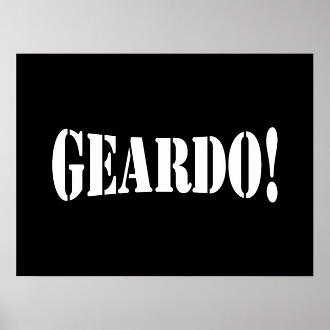 PÓSTER ¡GEARDO! (Frente)