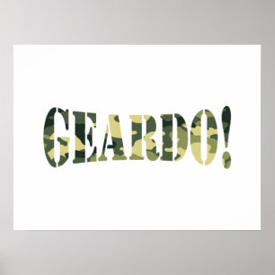 PÓSTER ¡GEARDO! CAMO / CAMOUFLAJE