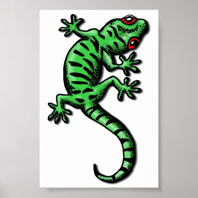 Póster gecko (Frente)