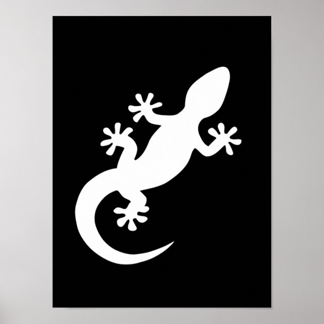 Póster gecko blanc (Frente)