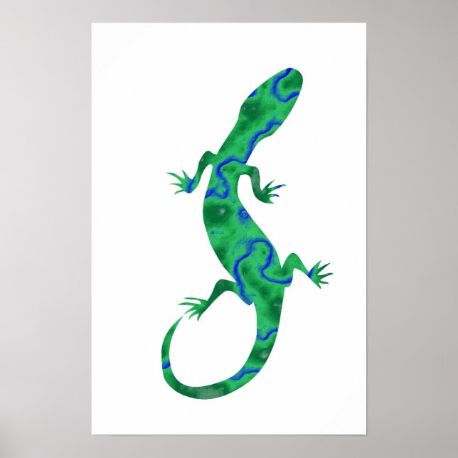 Póster Gecko verde (Frente)