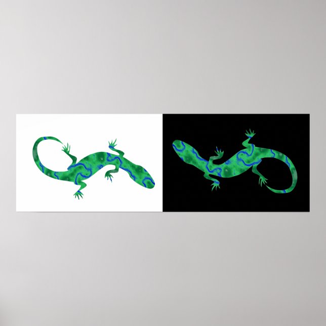 Póster Gecko verde (Frente)