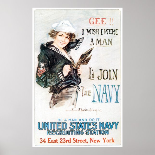 Póster Gee, me gustaría ser un hombre (Frente)