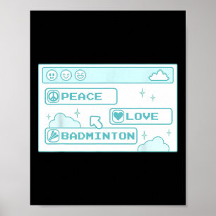 Póster Geek De Computadora Gamer Pc Nerd Guay Peace Badmi
