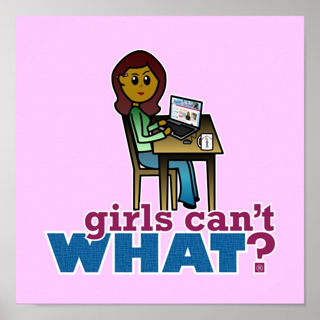 Póster Geek de la computadora - Oscuro (Frente)