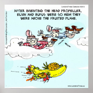 Póster Geeks & The Fruited Plane Divertido