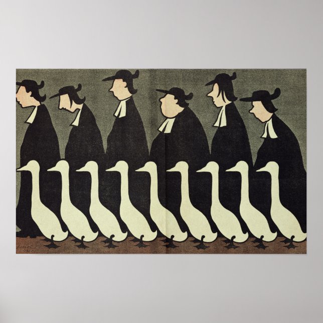 Póster Geese, anticlerical (Frente)