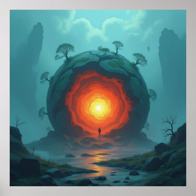 Póster Geheimnisvoller Erdkern  Das Herz unseres Planeten (Frente)