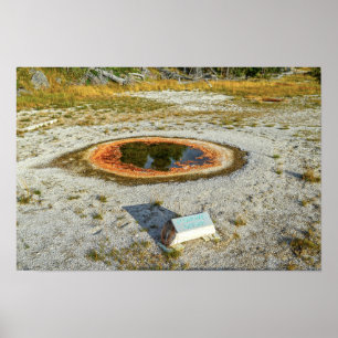 Póster Géiser Económico, Parque Nacional Yellowstone