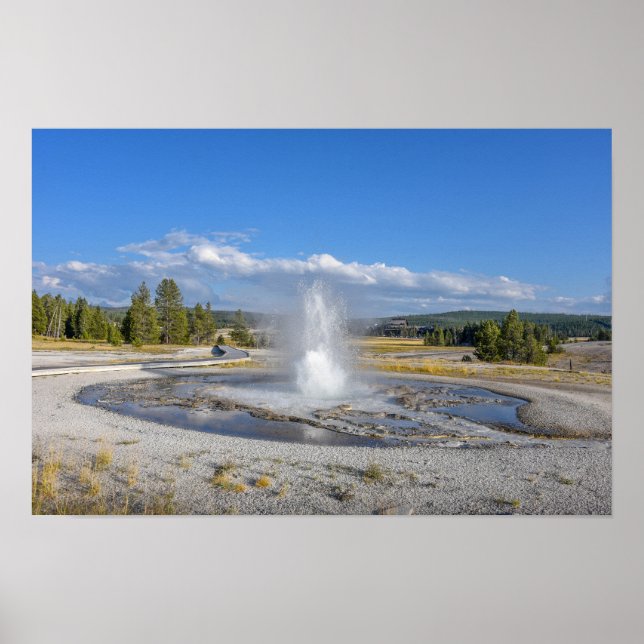 Póster Géiser Sawmill, Parque Nacional Yellowstone (Frente)