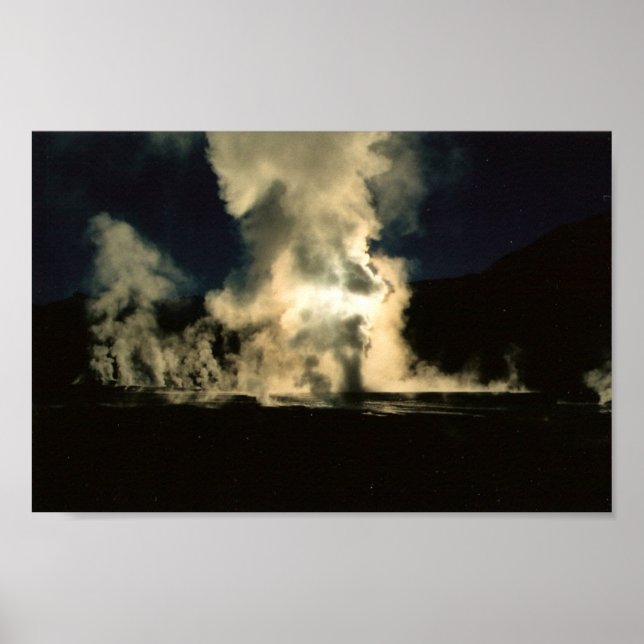 Póster Géisers de El Tatio (Frente)