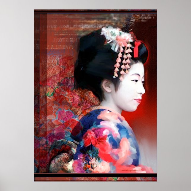 Póster Geisha (Frente)