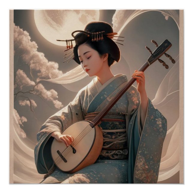 Póster Geisha (Anverso)