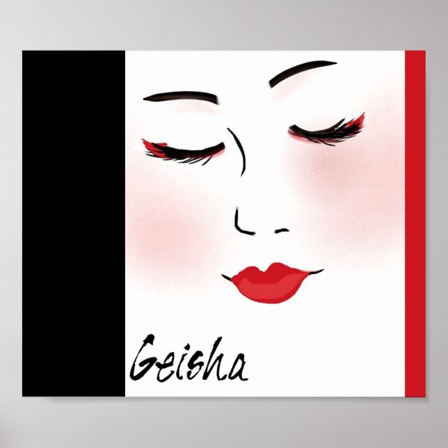 Póster Geisha (Frente)
